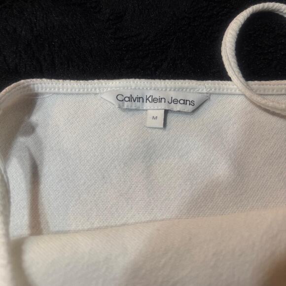 Calvin Klein Crop-Top Tank — White - Picture 4 of 4